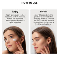 ThriveCo Brightening Pro Sunscreen for Women | SPF 50+ Pa++++ | Zero White Cast | Kojic acid, Vitamin C & Diacnemide™ | Non-sticky & Anti-Ageing | Boosts Collagen, Fades Dark Spots & Wrinkles | 50ml