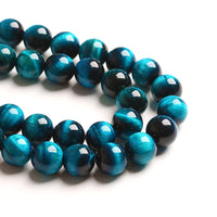 10mm 36PCS Blue Tiger Eye Beads Natural Stone Gemstone Crystal Energy Stone Healing Power Spacer Loose Beads for Jewelry Making DIY Bracelet Semi Precious Beads Strand 15 inches Blue Tiger Eye Stone 10mm