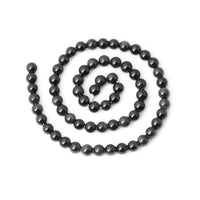 CHEAVIAN 60PCS 6mm Natural Black Obsidian Gemstone Round Loose Beads Crystal Energy Stone Healing Power for DIY Jewelry Making 1 Strand 15