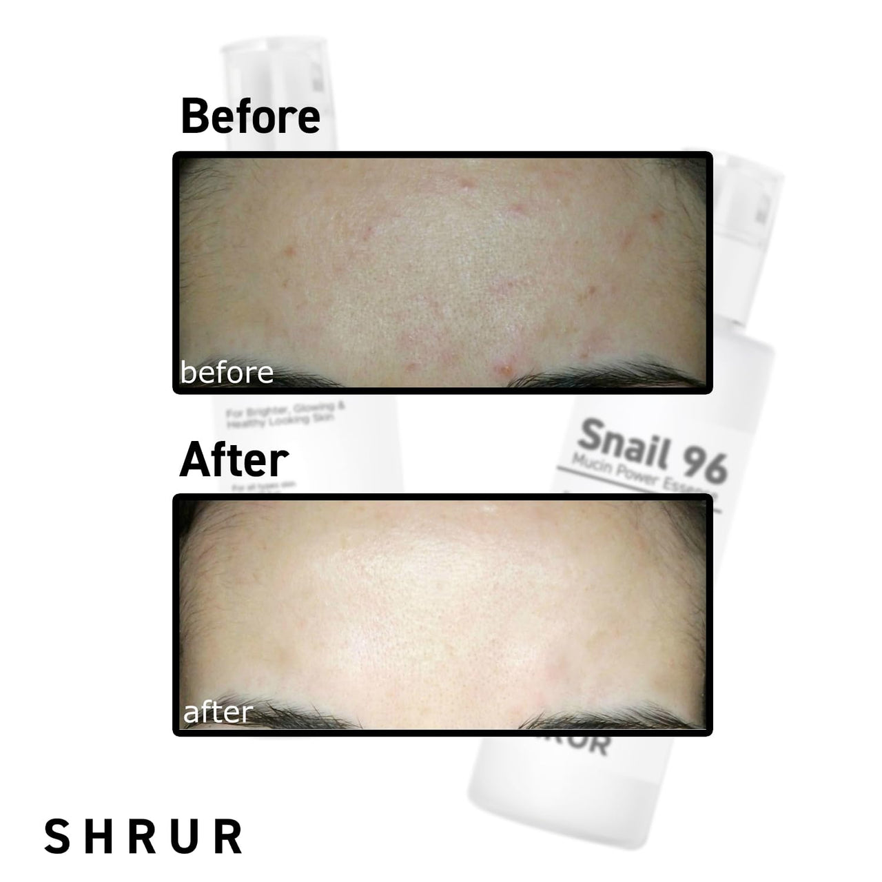 Shrur Snail Mucin 96 Power Repairing Essence, Hydrating Serum for Face, formulated with Snail Secretion Filtrate to Address Dull Skin & Fine Lines Korean Skincare - 50 ml