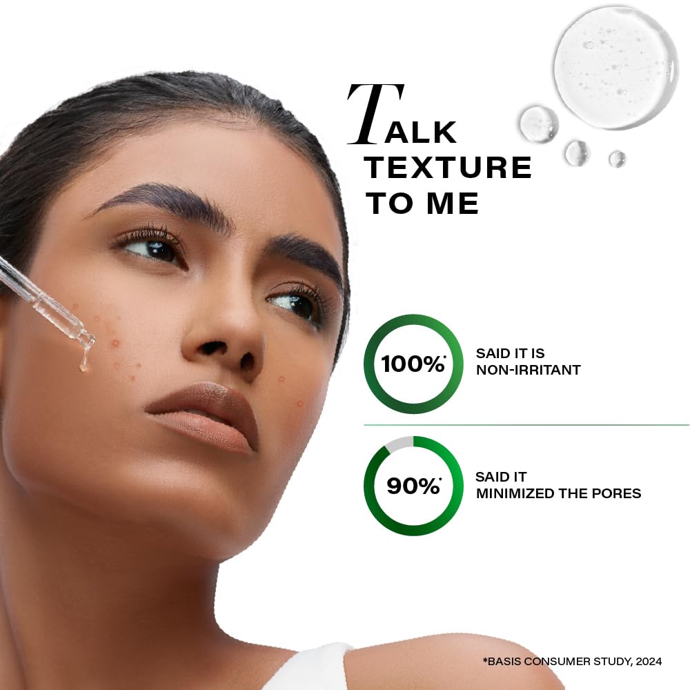 Novology Acne Clearing Serum with Thymol and Terpineol | Face Serum For Acne, Whiteheads, Blackheads | Non-sticky, Non-Irritating, Non-Comedogenic| For Oily, Acne Prone Skin | 28 ML