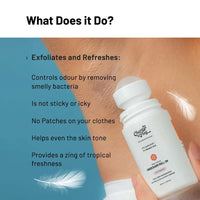 Chemist at Play UnderArm Roll-On with 5% Lactic Acid & 1% Mandelic Acid | Prevents Odour, Brightens Skin & Exfoliates Underarm | Peach Fragrance | Alcohol & Aluminium Free | 40ml (Pack of 2)
