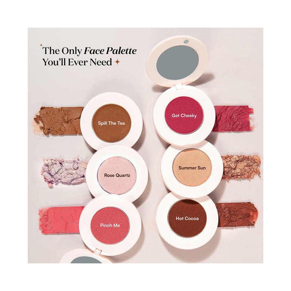 Gush 3 in 1 multi-use Face Palette | Cream Blush, Contour and Highlighter | Pocket-sized twist & Stack Palette | Easily blendable, Non sticky, Buttery & Buildable | Contains Avocado oil and Shea butter for a Dewy Finish | Free from Sulfates and fragrance