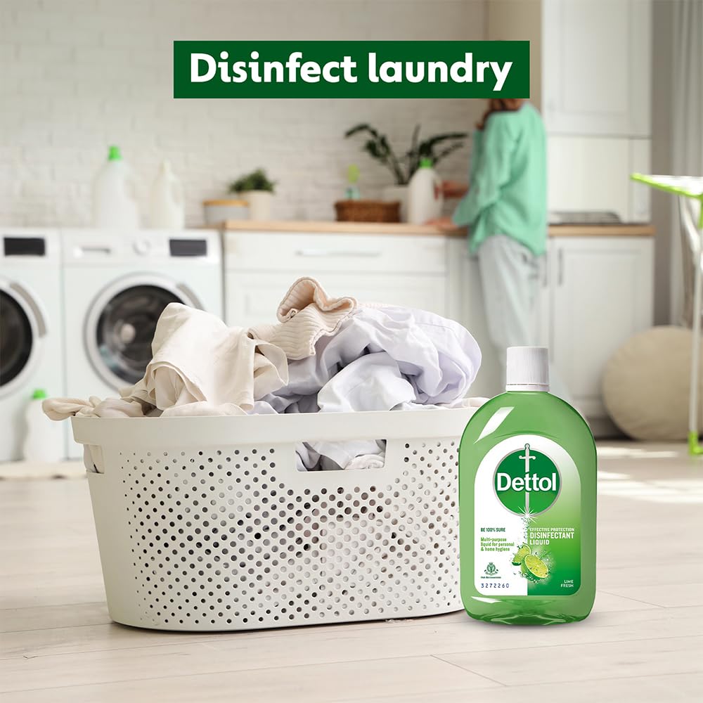 Dettol Liquid Disinfectant for Floor Cleaner, Surface Disinfection, Personal Hygiene (Lime Fresh, 550ml)