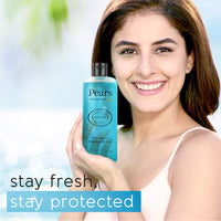 Pears Soft and Fresh Body Wash 250 ml, 98% Pure Glycerin, Liquid Shower Gel crafted with Mint Extracts for Refreshed Skin, No Paraben & 100% Soap Free (Pack of 2)