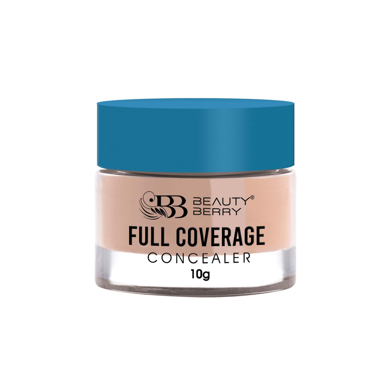 Beauty Berry Full Coverage Concealer, Easy to Blend, Ultra Lightweight & Long Lasting Concealer | Creamy Texture, Highly Pigmented, Waterproof Concealer for Face Makeup (PURE BEIGE-08, 1)