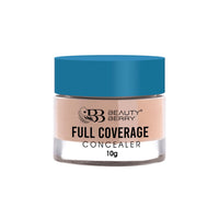 Beauty Berry Full Coverage Concealer, Easy to Blend, Ultra Lightweight & Long Lasting Concealer | Creamy Texture, Highly Pigmented, Waterproof Concealer for Face Makeup (PURE BEIGE-08, 1)