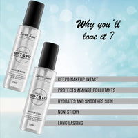 Seven Seas Mist & Fix Makeup Fixer Prime + Correct + Set 12Hrs Long Lasting Misty Finish Professional Makeup Fixer Spray For Face Makeup | Vitamin- E | (Transparent)