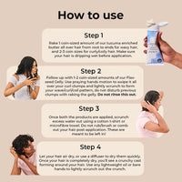 Fix My Curls Curl Quenching Moisture Styling Duo | For Curly, Wavy, Dry, Frizzy Hair| Curl Activator with Chia & Aloe Vera | Silicone Free| 100gm each
