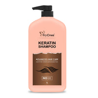 TryOnes Keratin Shampoo, for Straighter, Shinier Hair, with Keratin & Argan Oil, Nourishes Dry Hair, for Men & Women 1000 ml