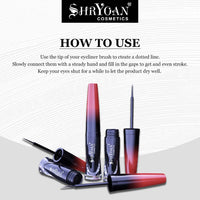 Shryoan Matte Eyeliner| Non-Fading & Long Wear With Waterproof Liner And Non-Smudging With Matte Finish Liner (6ml) (Black)