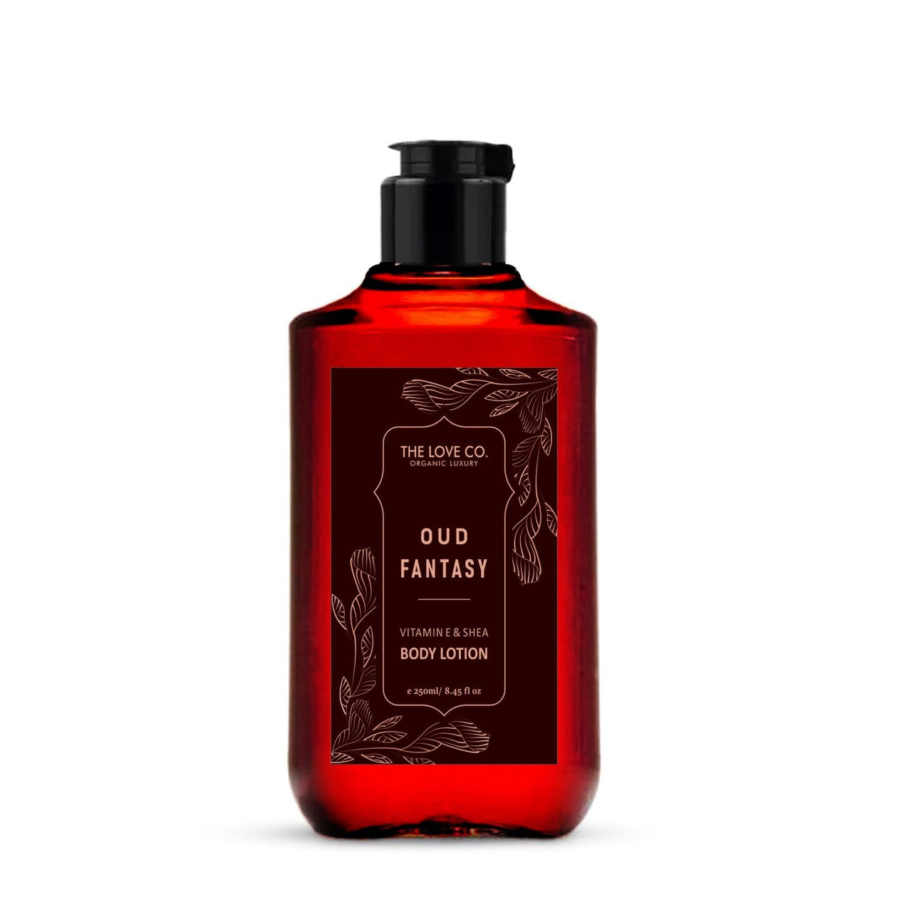THE LOVE CO. Oud Fantasy Body Lotion - Nourishing Moisturizer Cream for Dry Skin - Suitable for Men and Women with Jojoba Oil, Shea Butter & Vitamin E - 250ml