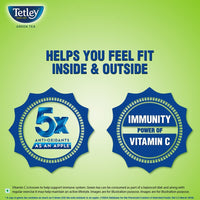 Tetley | Green Tea With Tulsi | Immune With Added Vitamin C | 25 Tea Bags, 30 Grams