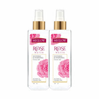 Meglow Pure & Natural Rose Water Spray for Face(Pack of 2)-100ml,Face Mist for Glowing Skin|Gulab Jal For Skin|Face toner|Makeup Remover|Alcohol & Paraben Free| Tighten the Open Pores-for Men & Women