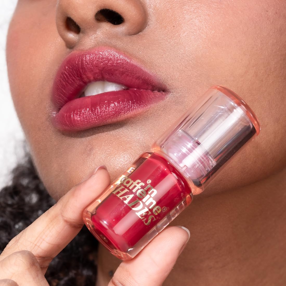 mCaffeine Shades Raspberry Lip & Cheek Glow Tint | Multipurpose & Blendable | Longlasting Dewy Finish | Hydrating & Nourishing | Highly Pigmented Gel Formula | Lipstick | Blush for Women - 3 ml