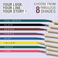 Glamveda Super Matte Liquid Eyeliner – Purple, Smudge-Proof, Waterproof, Quick Drying | 24-Hour Long Stay | Smooth Application | Bold, Clean, Smudge-Free Look