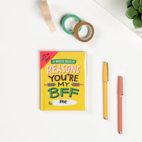 Em & Friends Reasons You're My BFF Book Fill in the Love Fill-in-the-Blank Book Gift Journal, 4.10 x 5.40-inches