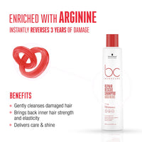 Schwarzkopf Professional New Bonacure Clean Repair Rescue Shampoo (250 ml) with Arginine + Hair Mask treatment 200ml + Spray Conditioner 200ml | REGIME for Damaged and chemically treated hair | Combo