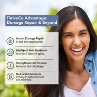 ThriveCo Crème Permanent Black Hair Color | 100% Grey Coverage | Hyaplex™️ Bond-Building Technology | Long-Lasting, Damage-Free Color | Ammonia-Free | Nourishing & Anti-Aging Formula, Men & Women ,130 ml
