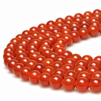 MJDCB 7A Natural Darker Red Agate Gemstone Loose Beads Round 6mm Crystal Energy Stone Healing Power for Jewelry Making