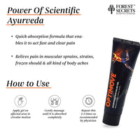 Forest Secrets Optimove Pain Relief Gel 50g | Ideal for Back Pain, Muscle Pain, Joint Pain, Knee Pain | Suitable for Sports & Gym related Injuries | Helps Relieve Muscle & Joint Pain | Pack of 2