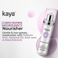 Kaya Acne Care Purifying Nourisher, Gentle/light/non-greasy daily Moisturizer for oily & pimple prone skin, 50 ml