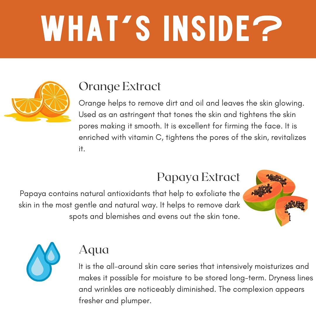 Skin Secrets Fruit Facial Massage Cream with Orange & Papaya Extract| Paraben Free, Cruelty Free & Vegan (500gm)