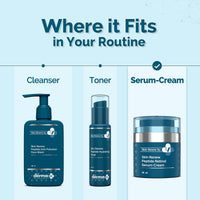The Derma Co x Dr.V Skin Renew Peptide Retinol Serum-Cream with Peptide & Retinol - 30 ml | 1% vv | Boosts Collagen | Brightens, Renews Skin to Give a Youthful Glow | Reduces Blemishes & Dark Spots