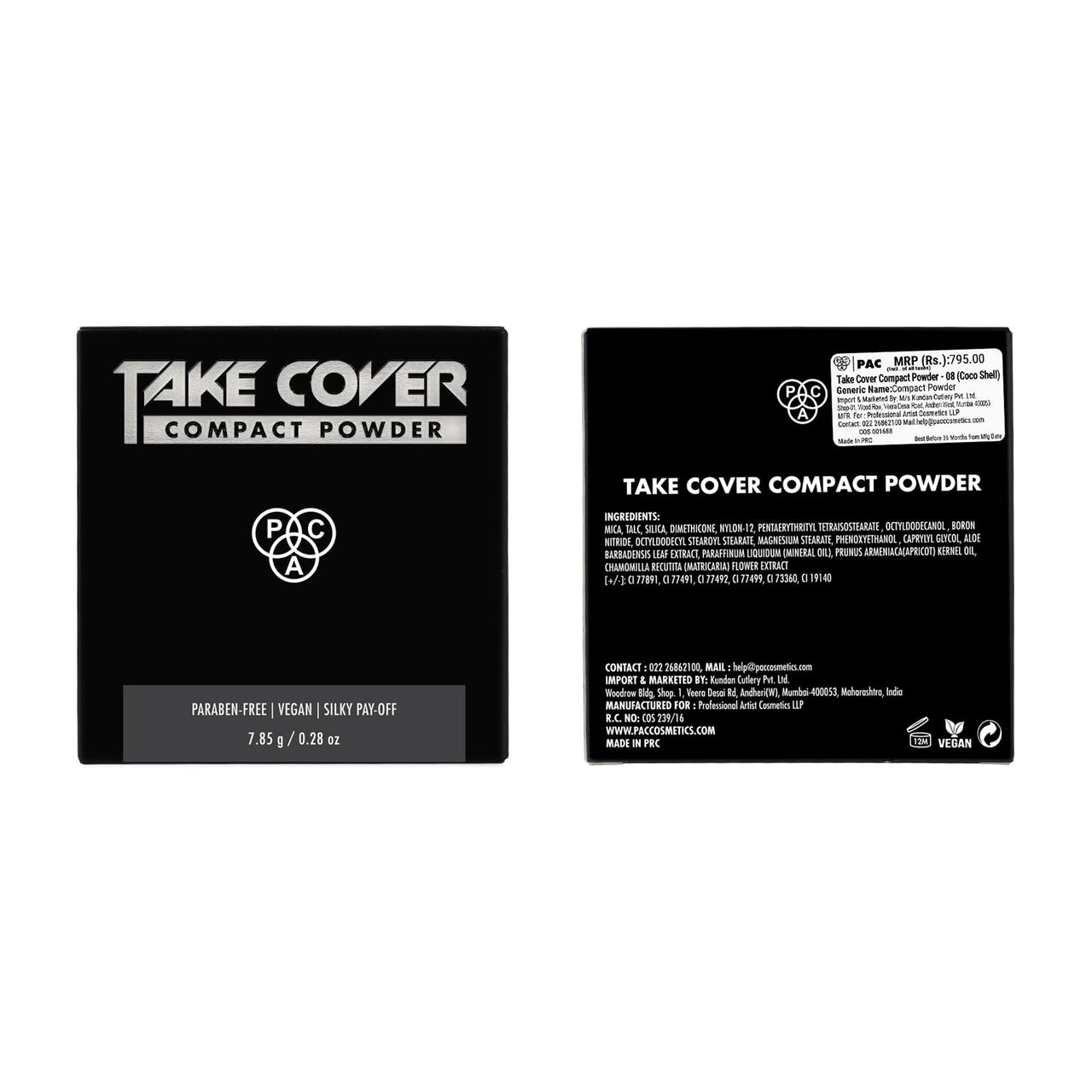 Take Cover Compact Powder - 08 (Coco Shell)