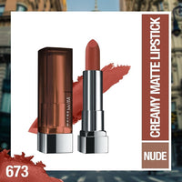 Maybelline New York Matte Lipstick, Intense Colour, 673 Midtown Pink, 3.9g & Maybelline New York Matte Lipstick, Intense Colour, Color Sensational Creamy Matte, 695 Divine Wine, 3.9g
