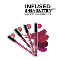 JUICE Matte Lipstick with Goodness of Bio Retinol, Moisturising lock technology, SPF 15 Waterproof & Long Lasting Cherry Brown M02