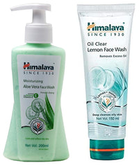 Himalaya Moisturizing Aloe Vera Face Wash, 200ml and Himalaya Oil Clear Lemon Face Wash, 150ml