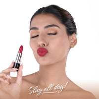 BELLAVITA Comfort Matte Bullet Lipstick | Intense Colour | Creamy Matte Finish | Intense Moisturisation | Smooth Glide | Lipsticks for Women | 4 Hr Stay, Wine Stain, 4.2 gm