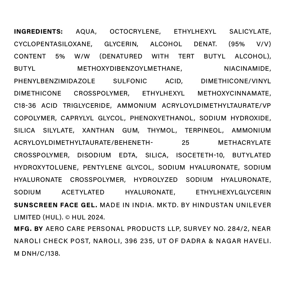 Novology SPF 50 PA++++ Ultralight Gel Sunscreen with Niacinamide| Fights Acne and Sebum| Non-Greasy, Quick Absorbing, Invisible Finish | Designed for Oily Skin| 50 g
