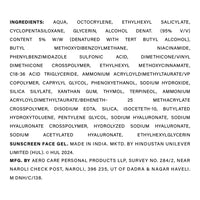 Novology SPF 50 PA++++ Ultralight Gel Sunscreen with Niacinamide| Fights Acne and Sebum| Non-Greasy, Quick Absorbing, Invisible Finish | Designed for Oily Skin| 50 g