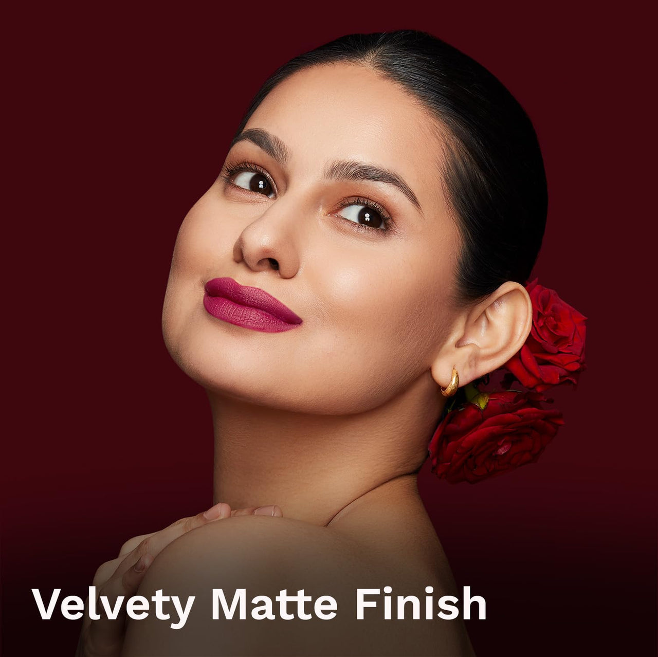 Pilgrim Matte Me Up Bullet Lipstick 4.2g | Creamy, Lightweight, Bold, Non Drying | SPF 30 | Enriched With Hyaluronic Acid & Spanish Squalane | Lipstick for dusky skin tone | Forbidden Pink-13