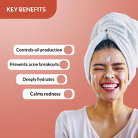 Fixderma Durave Acne Control & Oil Free Moisturizer for Face with Glycolic Acid | Niacinamide Moisturizer | Moisturizer for Oily Skin | Face Moisturizer for Women & Men - 50gm