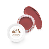 Just Herbs Ayurvedic, Natural Lip & Cheek Tint, Blush For Women- SLS, Chemical & Paraben Free - 07 Rose coral (Creamy Matte)