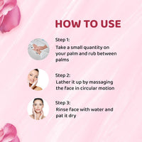 Bryan & Candy Delicate Rose Face Wash Enriched with Hyaluronic Acid, Vitamin C, Rose Water & Rose Oil (125 ml)