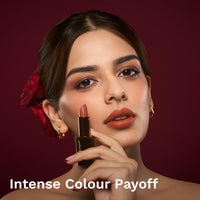 Pilgrim Matte Bullet Lipstick Intense Colour Transferproof & Smudgeproof Nude Mystery -05,Peach