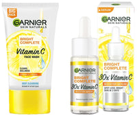 Garnier Skin Naturals Bright Complete Vitamin C Face Wash - Vitamin C Face Wash For Brighter and Glowing Skin - Suitable For all Skin Types & Garnier Skin Naturals