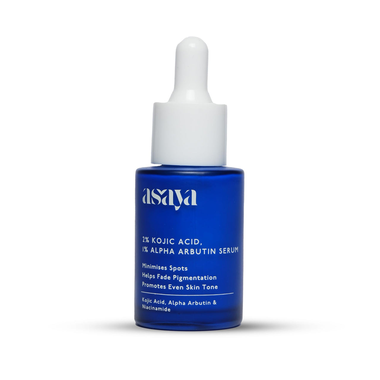 Asaya 2% Kojic Acid Serum | 1% Alpha Arbutin & Niacinamide for Hyperpigmentation | Reduces Dark Spots, Scars & Marks | Made with Dermatologists | Non-irritating | Uneven Skin Tone | Anti-pigmentation Face Serum For Men & Women | Oily, Dry & Sensitive Skin