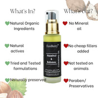 EcoBerry Hazelnut & Babassu Cleansing Oil For Dry Skin, Astringent, Increases Collagen production, Protects Against UV, Non-greasy, Natural & Handmade, Mineral Oil Free, Preservative Free, Vegan