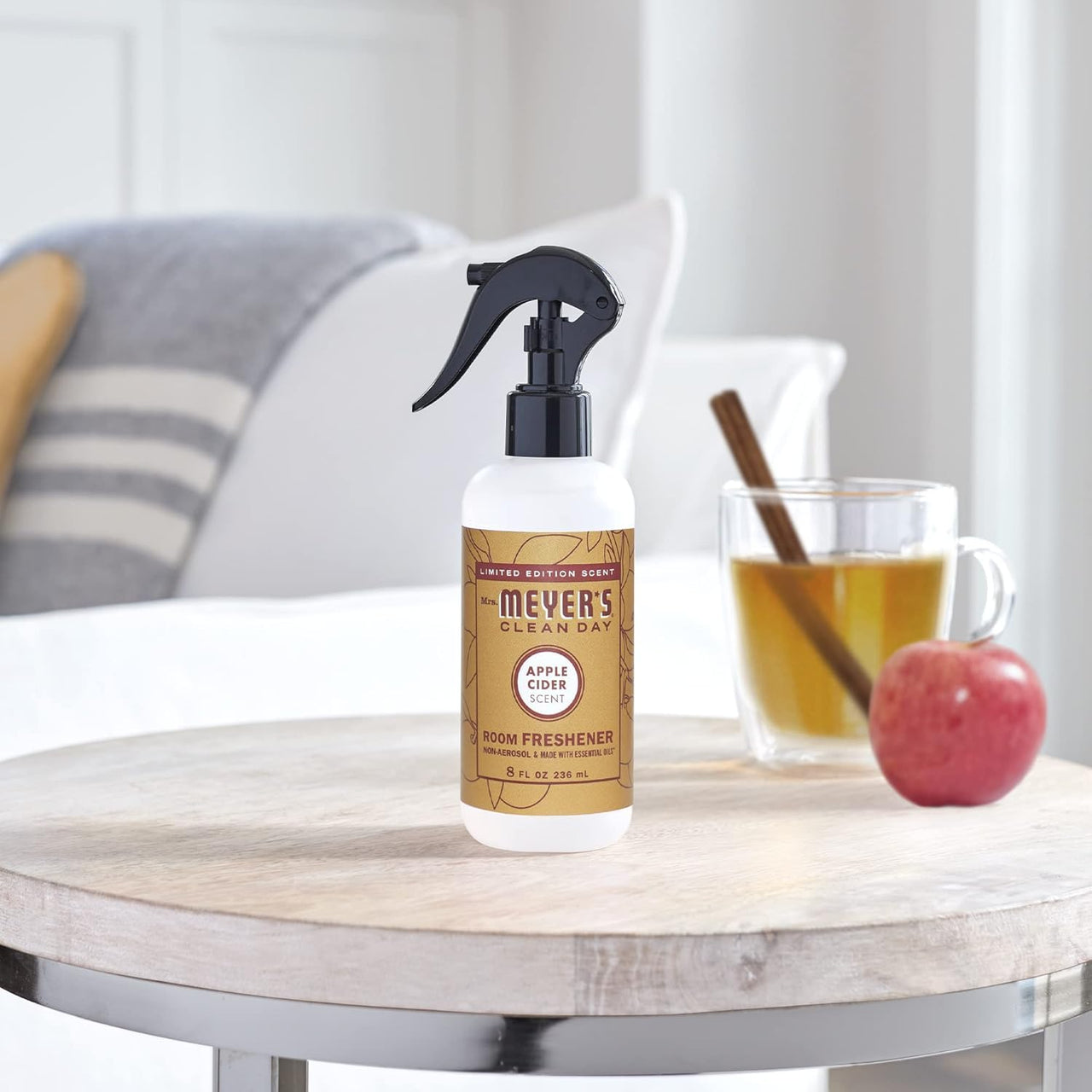 MRS. MEYER's CLEAN DAY Room and Air Freshener Spray, Non-Aerosol Spray Bottle Infused with Essential Oils, Lemon Verbena, 8 fl. oz - Pack of 3 8 Fl Oz (Pack of 3)