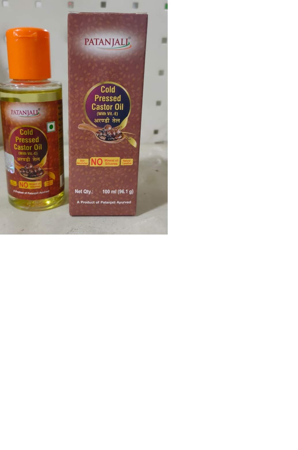 Patanjali Pure Castor Oil Cold Pressed (With Vitamin E) - 100ml
