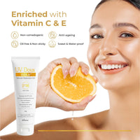 Brinton UV Doux Gold Silicone Sunscreen Gel SPF 50 PA+++ Enriched With Vitamin C & E | Water Resistant, Oil Free & Non- Greasy | UVA/UVB With Broad Spectrum, 50 g x Pack of 4