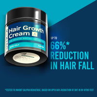 USTRAA Hair Growth Cream - 100 g - with Onion Extract, Neelbhringadi, Blackseed Oil - Helps boost hair growth, Prevents hair fall - No Parabens, No Mineral Oil