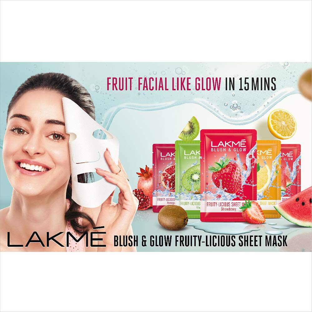 Lakmé Blush & Glow Watermelon Sheet Mask, 25 Ml