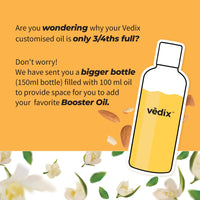 Vedix Customised Ayurvedic Hair Fall Oil | Tavas Non Sticky Hair Fall Oil | For Oily Scalp | With Coconut + Jasmine + Almond | For Reducing Hair Fall | For Hair Growth |100 ml