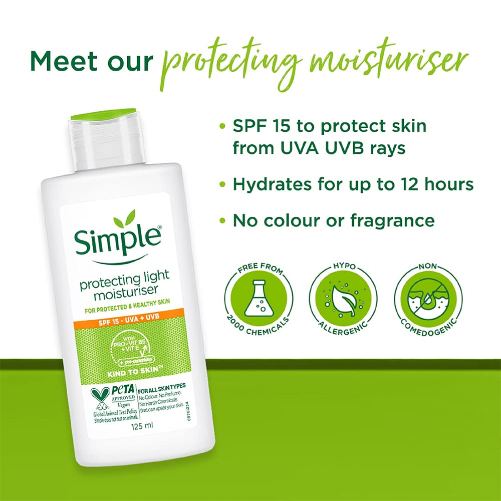 simple Kind To Skin Protecting Light Liquid Moisturiser 125 Ml (Pack Of 2)